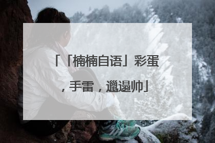 「楠楠自语」彩蛋，手雷，邋遢帅
