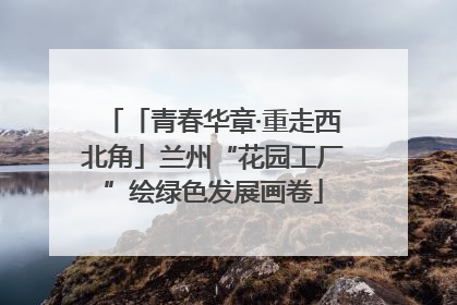 「青春华章·重走西北角」兰州“花园工厂”绘绿色发展画卷