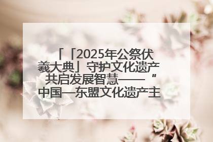 「2025年公祭伏羲大典」守护文化遗产 共启发展智慧——“中国—东盟文化遗产主题对话”侧记