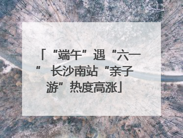 “端午”遇“六一” 长沙南站“亲子游”热度高涨