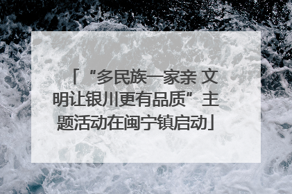 “多民族一家亲 文明让银川更有品质”主题活动在闽宁镇启动