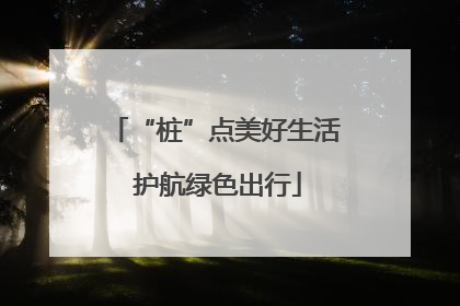 “桩”点美好生活 护航绿色出行