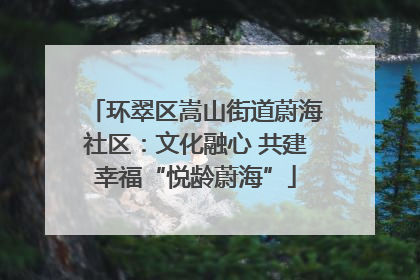 环翠区嵩山街道蔚海社区：文化融心 共建幸福“悦龄蔚海”