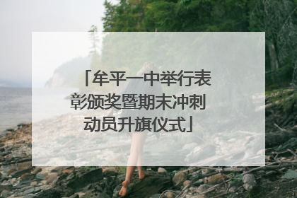 牟平一中举行表彰颁奖暨期末冲刺动员升旗仪式