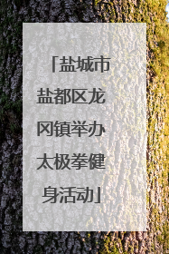 盐城市盐都区龙冈镇举办太极拳健身活动