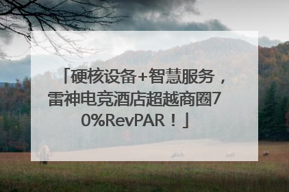 硬核设备+智慧服务，雷神电竞酒店超越商圈70%RevPAR！