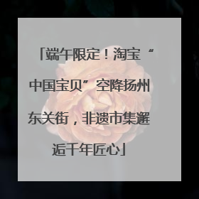 端午限定！淘宝“中国宝贝”空降扬州东关街，非遗市集邂逅千年匠心