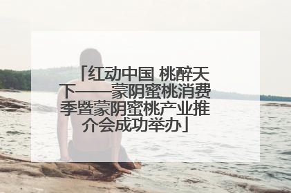 红动中国 桃醉天下——蒙阴蜜桃消费季暨蒙阴蜜桃产业推介会成功举办