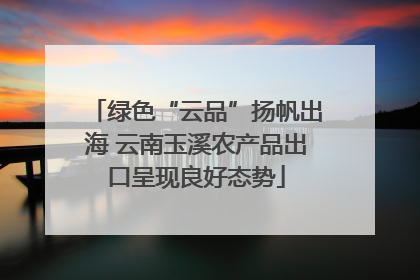 绿色“云品”扬帆出海 云南玉溪农产品出口呈现良好态势