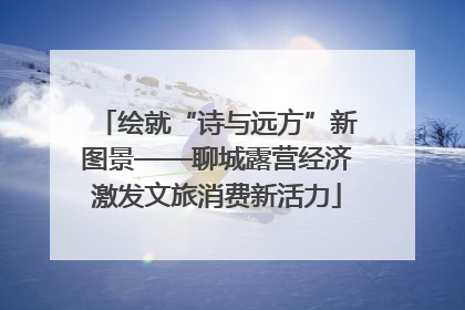 绘就“诗与远方”新图景——聊城露营经济激发文旅消费新活力