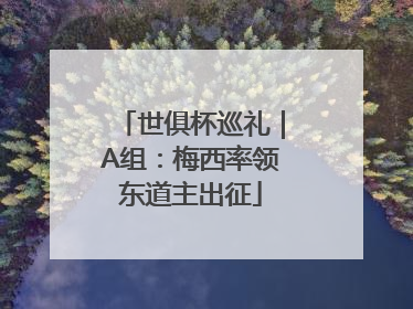 世俱杯巡礼｜A组：梅西率领东道主出征