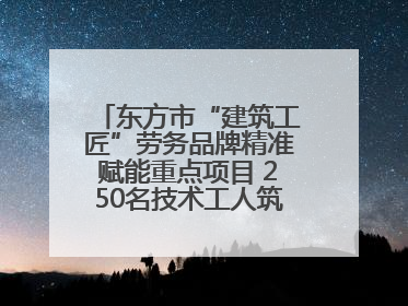 东方市“建筑工匠”劳务品牌精准赋能重点项目 250名技术工人筑牢建设基石