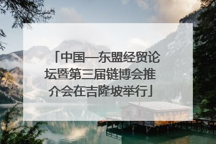 中国—东盟经贸论坛暨第三届链博会推介会在吉隆坡举行