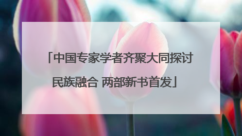 中国专家学者齐聚大同探讨民族融合 两部新书首发