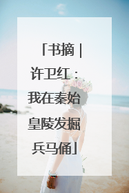 书摘｜许卫红：我在秦始皇陵发掘兵马俑
