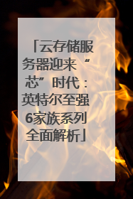 云存储服务器迎来“芯”时代：英特尔至强6家族系列全面解析