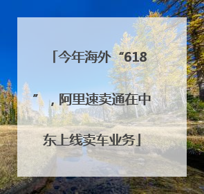 今年海外“618”，阿里速卖通在中东上线卖车业务