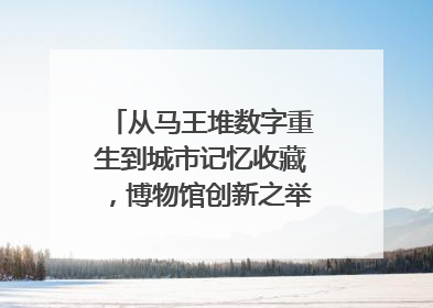 从马王堆数字重生到城市记忆收藏，博物馆创新之举如何守护历史、连接未来？