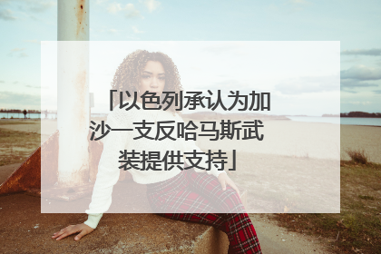以色列承认为加沙一支反哈马斯武装提供支持