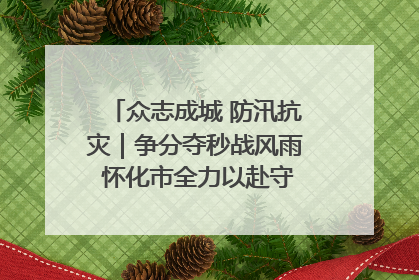 众志成城 防汛抗灾｜争分夺秒战风雨 怀化市全力以赴守护人民群众安全
