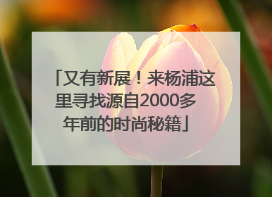 又有新展！来杨浦这里寻找源自2000多年前的时尚秘籍
