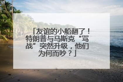 友谊的小船翻了！特朗普与马斯克“骂战”突然升级，他们为何而吵？