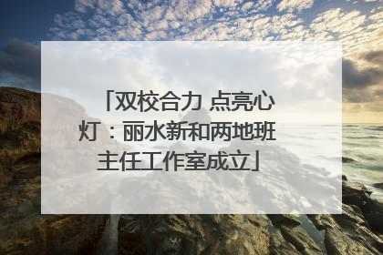 双校合力 点亮心灯：丽水新和两地班主任工作室成立