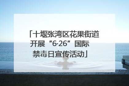 十堰张湾区花果街道开展“6·26”国际禁毒日宣传活动