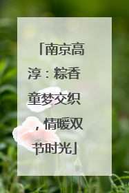 南京高淳：粽香童梦交织，情暖双节时光