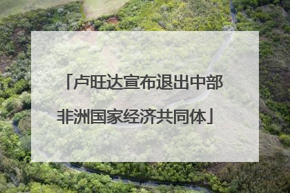 卢旺达宣布退出中部非洲国家经济共同体