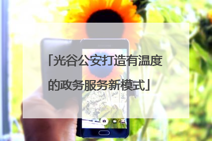 光谷公安打造有温度的政务服务新模式