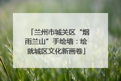 兰州市城关区“烟雨兰山”手绘墙：绘就城区文化新画卷