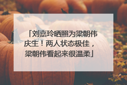 刘嘉玲晒照为梁朝伟庆生！两人状态极佳，梁朝伟看起来很温柔