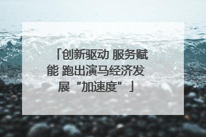 创新驱动 服务赋能 跑出演马经济发展“加速度”