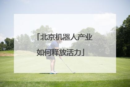 北京机器人产业如何释放活力