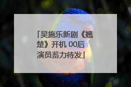 吴施乐新剧《翘楚》开机 00后演员蓄力待发