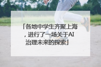 各地中学生齐聚上海，进行了一场关于AI治理未来的探索