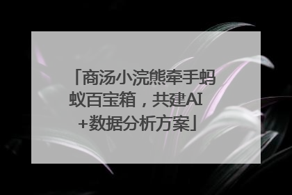 商汤小浣熊牵手蚂蚁百宝箱，共建AI+数据分析方案