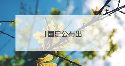 国足公布出征印尼名单