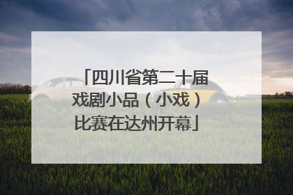 四川省第二十届戏剧小品（小戏）比赛在达州开幕