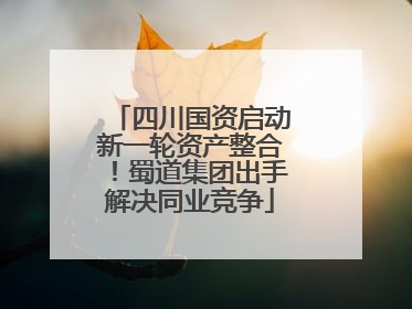 四川国资启动新一轮资产整合！蜀道集团出手解决同业竞争