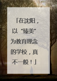 在沈阳，以“臻美”为教育理念的学校，真不一般！