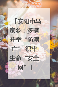 安阳市马家乡：多措并举“防溺亡” 织牢生命“安全网”
