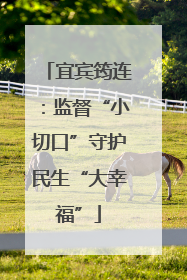 宜宾筠连：监督“小切口”守护民生“大幸福”