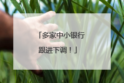 多家中小银行跟进下调！