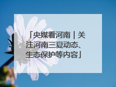 央媒看河南｜关注河南三夏动态、生态保护等内容