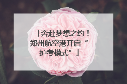奔赴梦想之约！郑州航空港开启“护考模式”