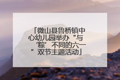 微山县鲁桥镇中心幼儿园举办“与‘粽’不同的六一”双节主题活动