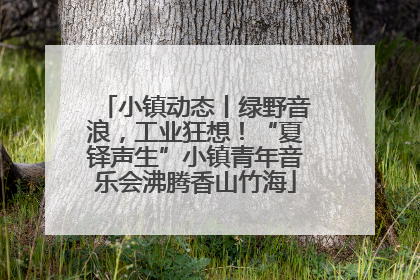 小镇动态丨绿野音浪，工业狂想！“夏铎声生”小镇青年音乐会沸腾香山竹海