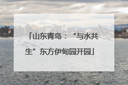 山东青岛：“与水共生”东方伊甸园开园